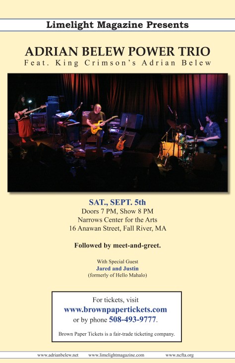 Flyer - Adrian Belew 2009