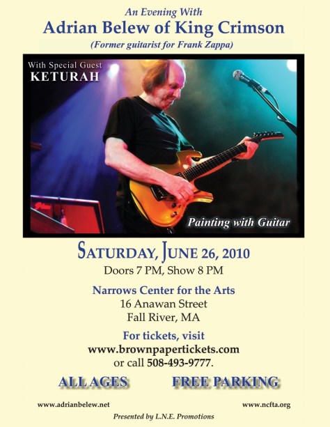 Adrian Belew 2010 Narrows