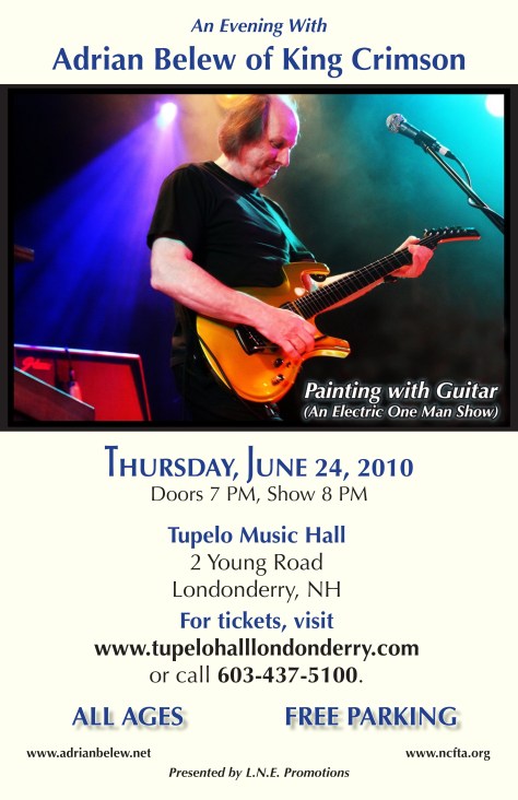 Adrian Belew 2010 Tupelo