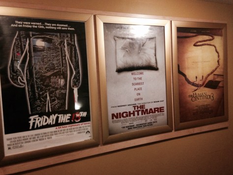 The above movie posters are just some of the old and newer films that have screened during the Coolidge After Midnight weekend series. (PHOTO BY J. KENNEY)