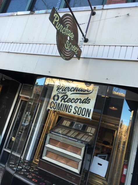 Purchase Street Records is located at on Purchase Street in New Bedford, MA (PHOTO BY ROGER CHOUINARD)