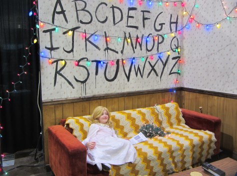 A display mirror the TV show "Stranger Things."